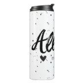 Bouteilles Isothermes Allison Nom Signifiant Minimal moderne Black Girl  (Tourné sur la gauche)