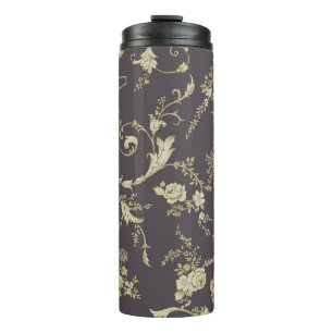 Bouteilles Isothermes Allover fleurs multi-motifs ornement Parement sans