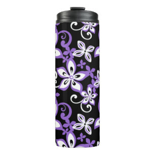 BOUTEILLES ISOTHERMES ALOHA HAWAII (NOIR/LAVENDER) THERMAL TUMBLER