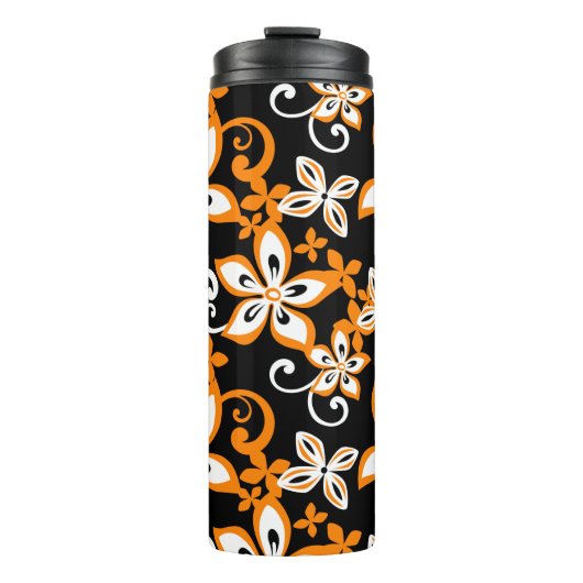 BOUTEILLES ISOTHERMES ALOHA HAWAII (NOIR/ORANGE) THERMAL TUMBLER (Devant)
