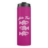 Bouteilles Isothermes Aloha Trout-Hawaiian rose (Devant)