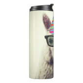 Bouteilles Isothermes Alpaca dans les lunettes et Casquette de fête (Tourné sur la gauche)