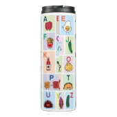 Bouteilles Isothermes Alphabet d'ABC apprenant la conception heureuse de (Dos)