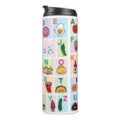 Bouteilles Isothermes Alphabet d'ABC apprenant la conception heureuse de (Tourné sur la droite)