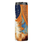 Bouteilles Isothermes Alphonse Mucha Art Nouveau Chat orange (Dos)