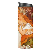 Bouteilles Isothermes Alphonse Mucha Printemps Art Nouveau (Tourné sur la droite)