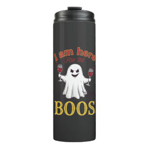 Bouteilles Isothermes Am Here Boos Halloween Fantôme Verres à Vin Araign