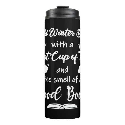 Bouteilles Isothermes Amateurs de livres Cadeaux Lecture de Noël (Devant)