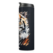 Bouteilles Isothermes Amateurs de tigres mignons ajouter un nom (Tourné sur la droite)