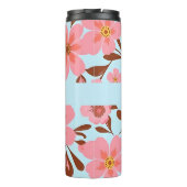 Bouteilles Isothermes Ambiance florale rose - Fleurs Pastel Vibes-Retro (Dos)