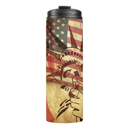 Bouteilles Isothermes America, grunge background (Devant)
