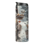 Bouteilles Isothermes American Akita Dog équitation moto Noël (Tourné sur la droite)