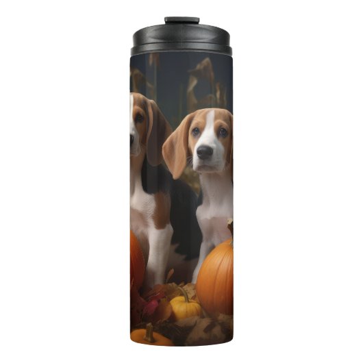 Bouteilles Isothermes American Anglais Foxhound Puppy Automne Delight (Devant)