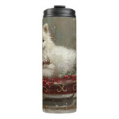 Bouteilles Isothermes American Eskimo Chien Festif de Noël (Devant)