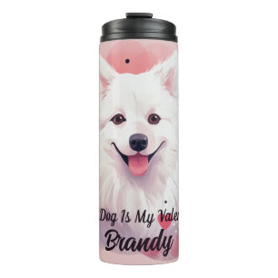 Bouteilles Isothermes American Eskimo Dog Est Mon Valentin Personnalisé