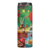 Bouteilles Isothermes American Eskimo Gîtes : Noël festif (Dos)