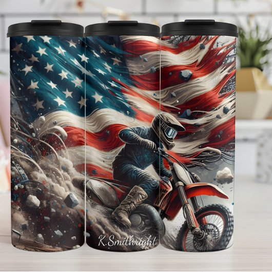 Bouteilles Isothermes American Motocross Dirt Rider