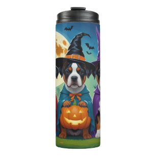 Bouteilles Isothermes American Staffordshire Chien Citrouille Halloween
