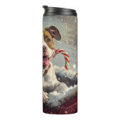 Bouteilles Isothermes American Staffordshire Chien Festif de Noël (Tourné sur la droite)