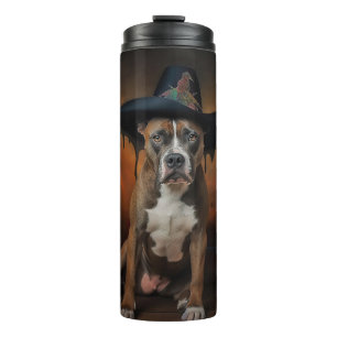 Bouteilles Isothermes American Staffordshire Citrouille Halloween effray
