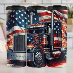 Bouteilles Isothermes American Truck Flamme Patriotisme