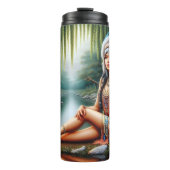 Bouteilles Isothermes Amérindienne, Esprit féminin, Aigle, Riverside (Devant)