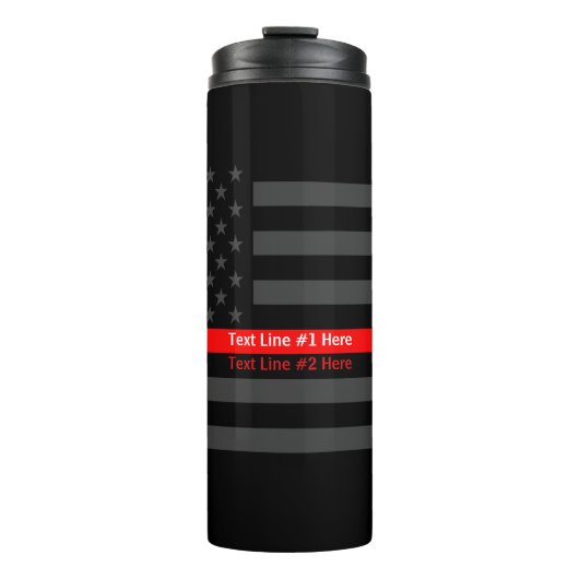 Bouteilles Isothermes Amincissez la ligne rouge conception graphique et (Devant)