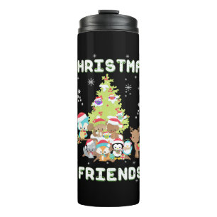 Bouteilles Isothermes Amis de Noël mignons