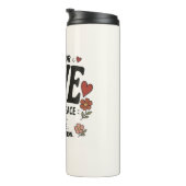 Bouteilles Isothermes Amour et paix (Tourné sur la droite)