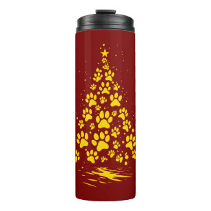 Bouteilles Isothermes Amoureux des chiens Empreinte de patte Arbre de No