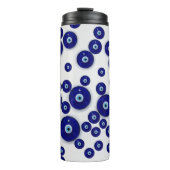 Bouteilles Isothermes Amulette en verre bleue grecque d'oeil mauvais (Devant)