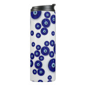 Bouteilles Isothermes Amulette en verre bleue grecque d'oeil mauvais (Tourné sur la gauche)