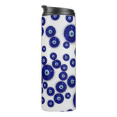 Bouteilles Isothermes Amulette en verre bleue grecque d'oeil mauvais (Tourné sur la droite)