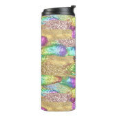 Bouteilles Isothermes Amusant Colorful Abstrait Artsy Faux Parties scint (Tourné sur la gauche)