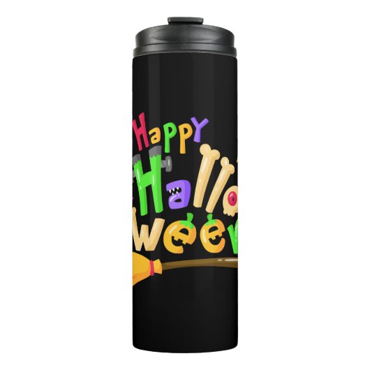 Bouteilles Isothermes Amusant halloween heureux (Devant)