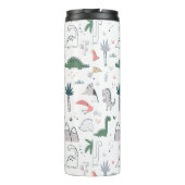 Bouteilles Isothermes Amusant Pastel Dinosaur Motif de scène (Dos)