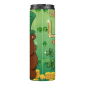 Bouteilles Isothermes Amusant St. Patrick's Grumpy Bear Tumbler (Dos)