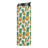 Bouteilles Isothermes Ananas Motif personnalisé monogramme tumbler (Tourné sur la gauche)