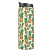 Bouteilles Isothermes Ananas Motif personnalisé monogramme tumbler (Tourné sur la droite)