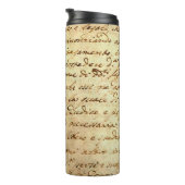 Bouteilles Isothermes Ancien manuscrit du 1700 siècle écrit à l'encre (Tourné sur la droite)