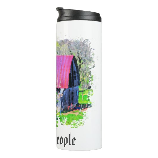 Bouteilles Isothermes *~* Ancienne grange Pays Rustique AP16 (Tourné sur la droite)