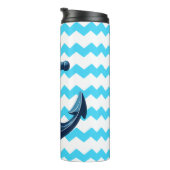 Bouteilles Isothermes Ancrage bleu avec vagues bleues (Tourné sur la droite)