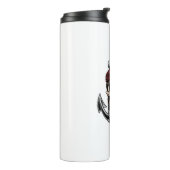 Bouteilles Isothermes Ancre des os croisés du crâne de pirate (Tourné sur la gauche)