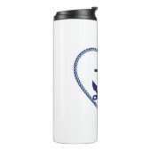 Bouteilles Isothermes Ancre marine Blue Nautical Sailor Choix (Tourné sur la gauche)