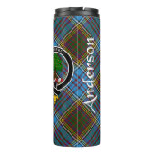 Bouteilles Isothermes Anderson Clan Badge & Tartan (Dos)