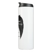 Bouteilles Isothermes Angel Wings noir et blanc (Tourné sur la droite)