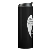 Bouteilles Isothermes Angel Wings noir et blanc (Tourné sur la gauche)