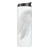 Bouteilles Isothermes ANGEL WINGS White Nom personnalisé (Tourné sur la gauche)