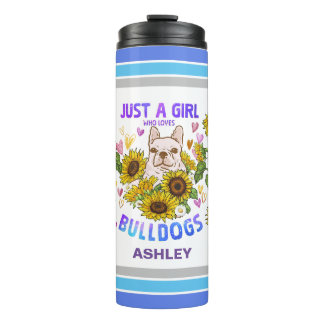Bouteilles Isothermes Anglais Bulldog Lover Sunflower Trainer Floral