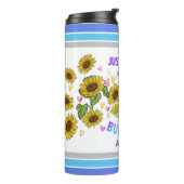 Bouteilles Isothermes Anglais Bulldog Lover Sunflower Trainer Floral (Tourné sur la gauche)